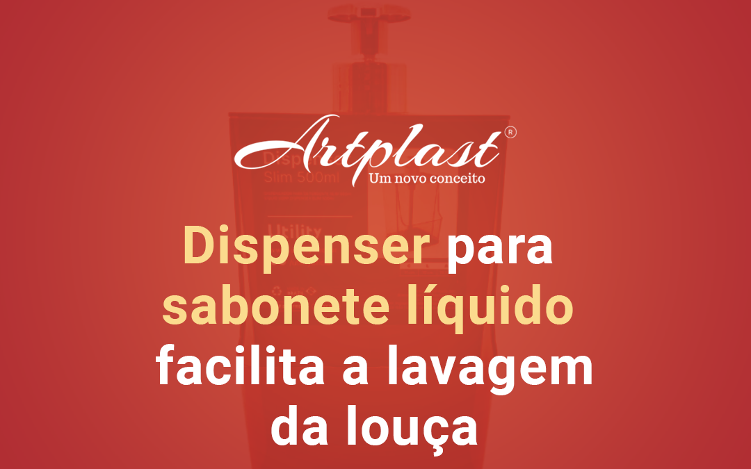 Dispenser para sabonete líquido facilita a lavagem da louça