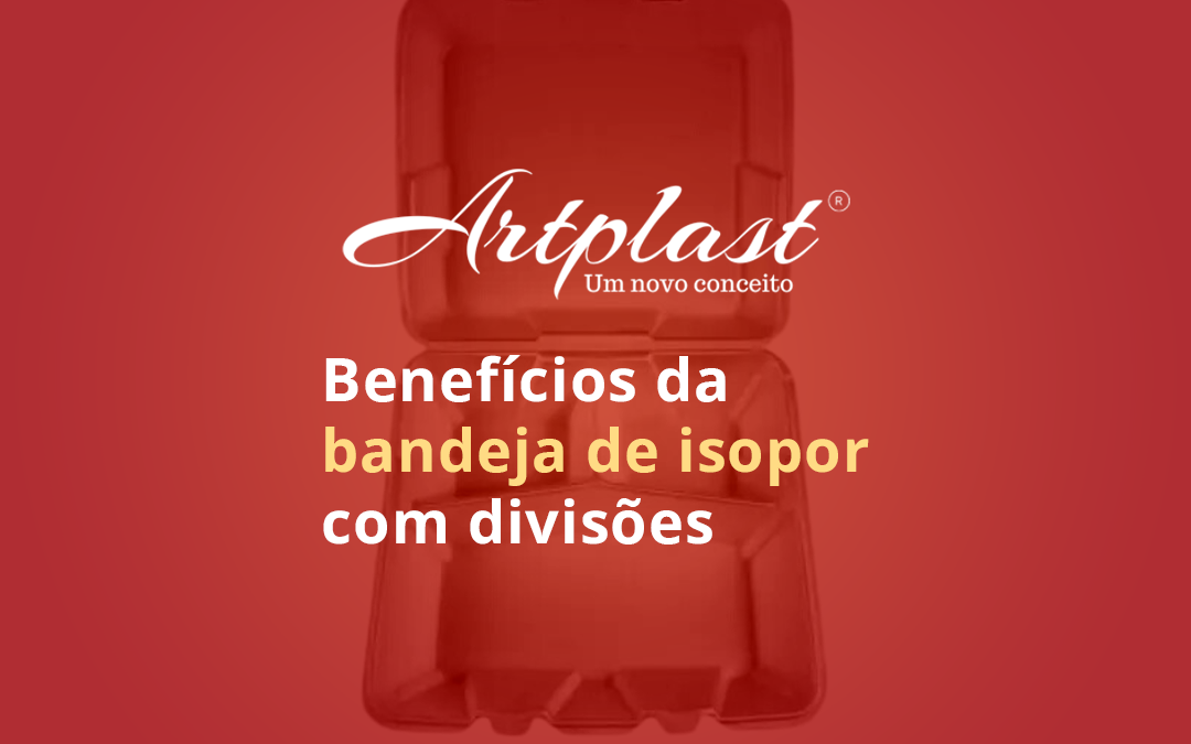 bandeja de isopor com divisões