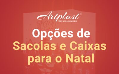 Opções de sacolas e caixas para o Natal